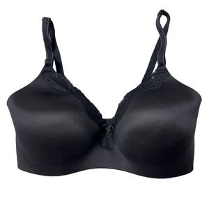 Maidenform Women 36D Black Comfort Devotion Lace Trim Wireless T-Shirt Lift Bra